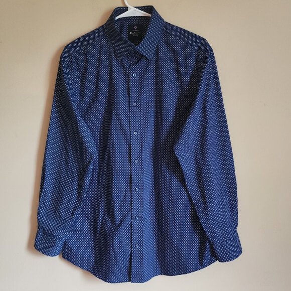 Ben Sherman Tailoring Men's Long Sleeve Button Front Stretch Shirt. Size Large - Picture 1 of 7